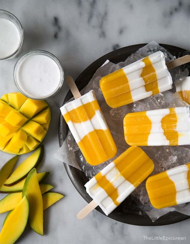 Coconut Mango Popsicles