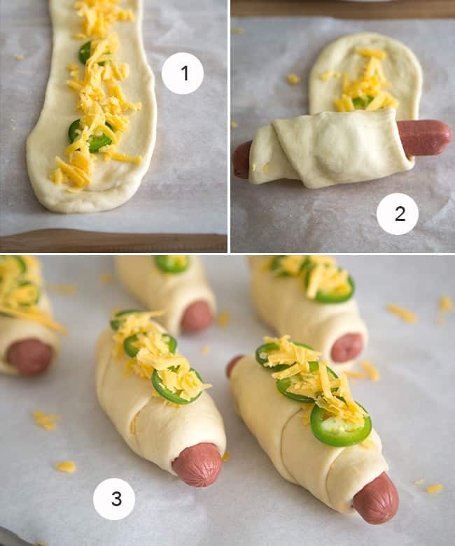 Jalapeño Cheddar Hot Dog Buns