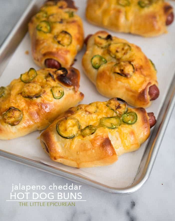 Jalapeno Cheddar Hot Dog Buns The Little Epicurean