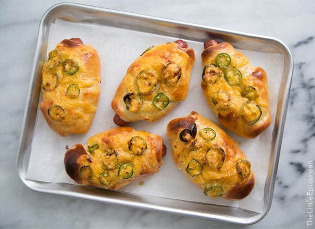 Jalapeno Cheddar Hot Dog Buns- The Little Epicurean