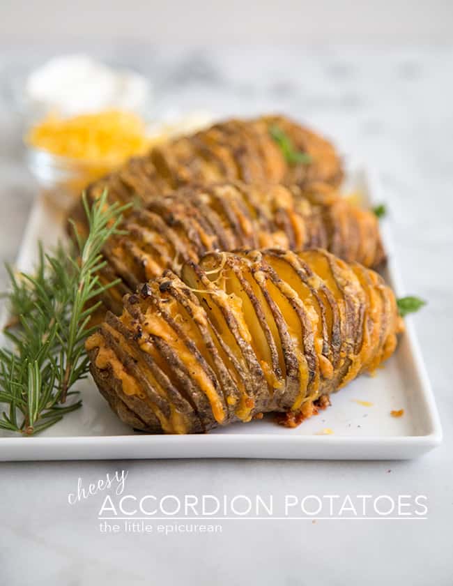 Cheesy Accordion Potatoes