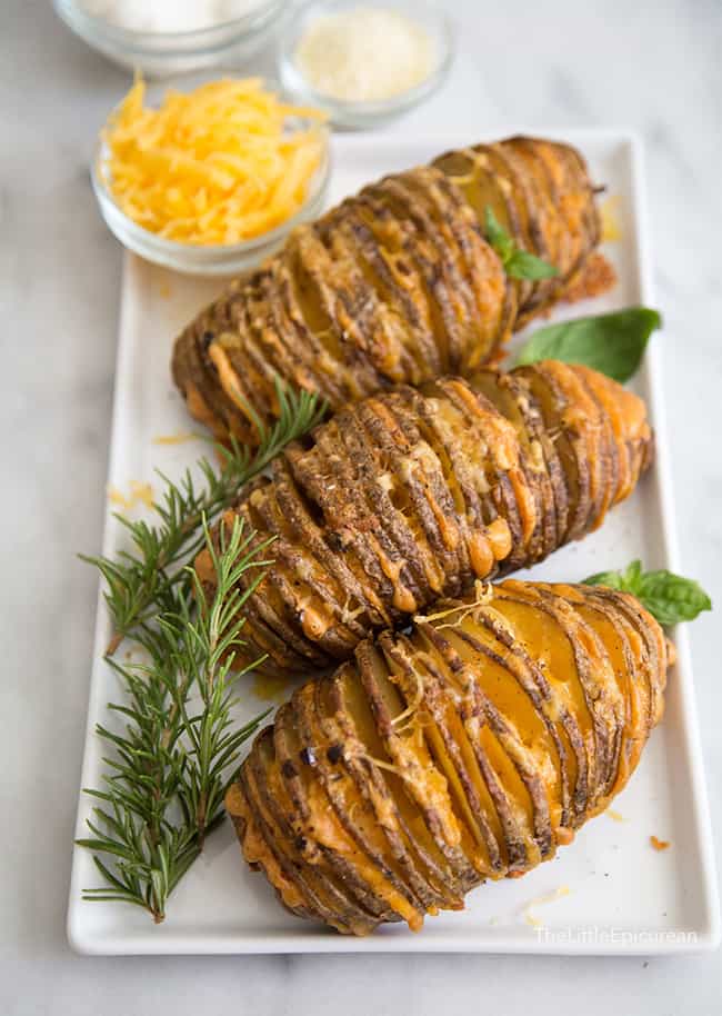 Cheesy Accordion Potatoes