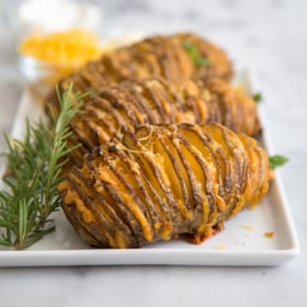 Cheesy Accordion Potatoes