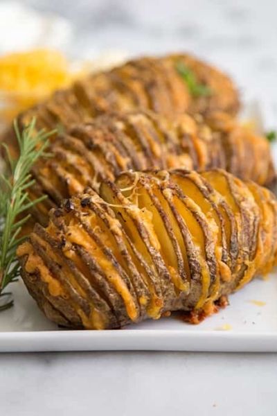 Cheesy Accordion Potatoes