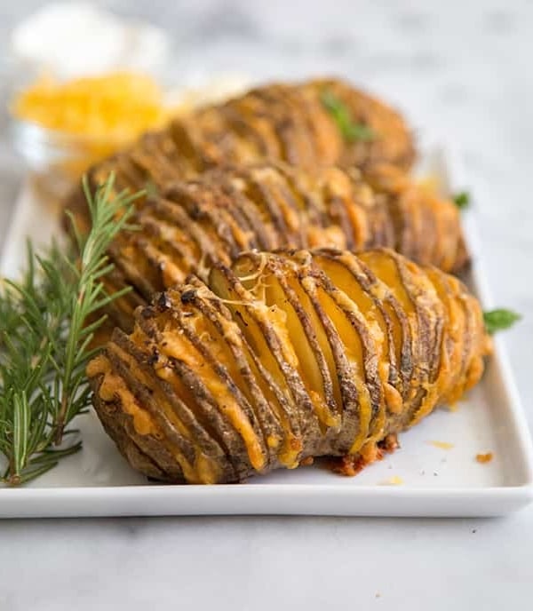 Cheesy Accordion Potatoes