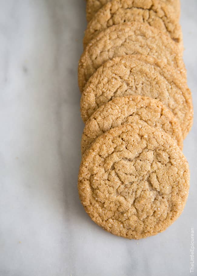 Espresso Gingersnap Cookies