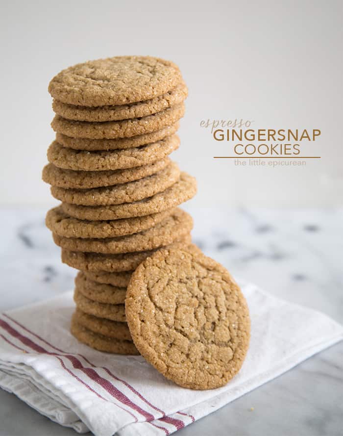 Espresso Gingersnap Cookies