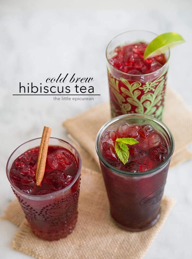 Cold Brew Hibiscus Tea (agua de jamaica)