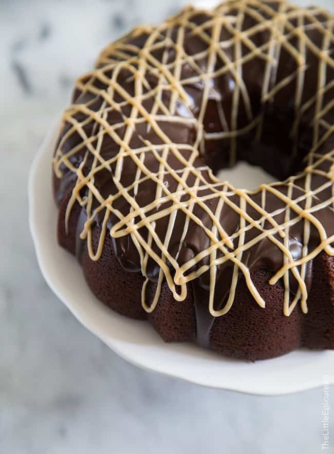 Peanut Butter Chocolate Bundt Cake