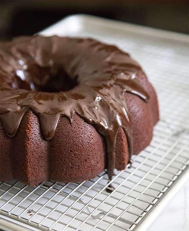 Peanut Butter Chocolate Bundt Cake