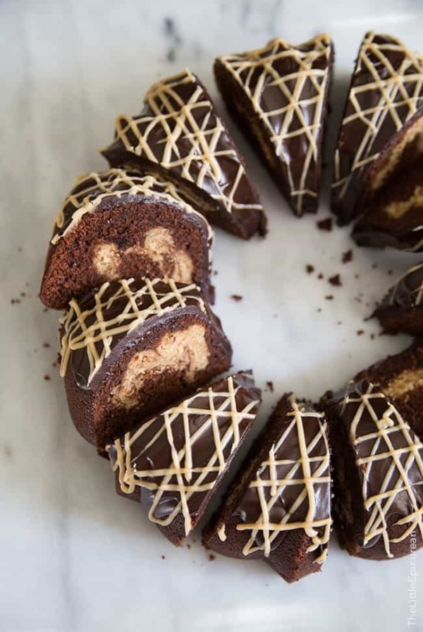 Peanut Butter Chocolate Bundt Cake