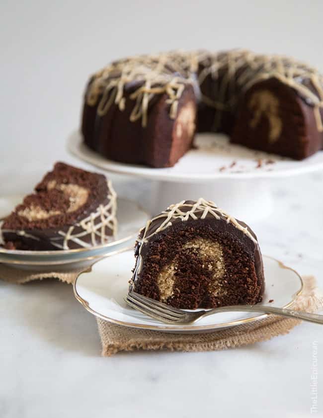 Peanut Butter Chocolate Bundt Cake