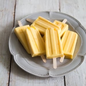 Rum Mango Lassi Popsicles