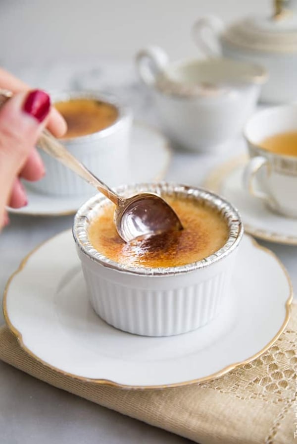 Slow Cooker (tea-infused) Creme Brulee