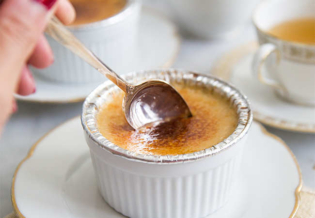 Slow Cooker (tea-infused) Creme Brulee