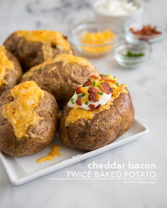 Cheddar Bacon Twice Baked Potato