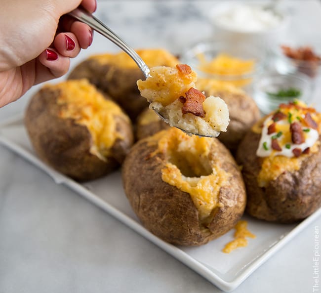 Cheddar Bacon Twice Baked Potato