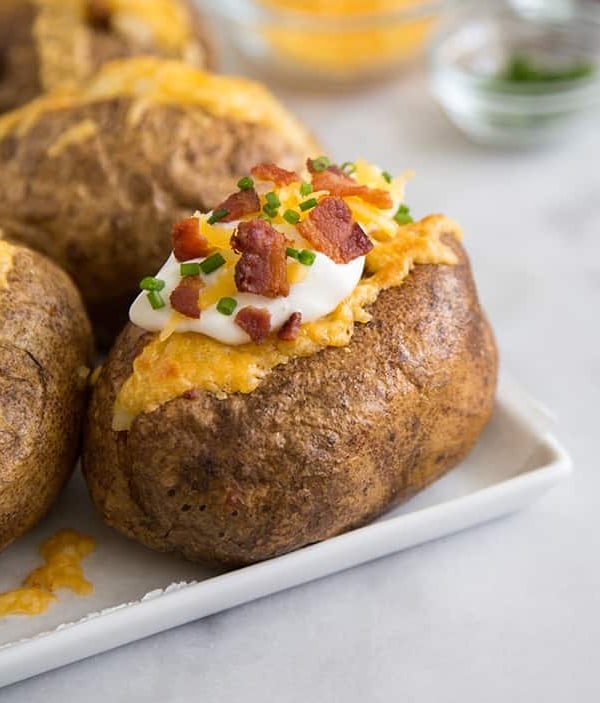 Cheddar Bacon Twice Baked Potato