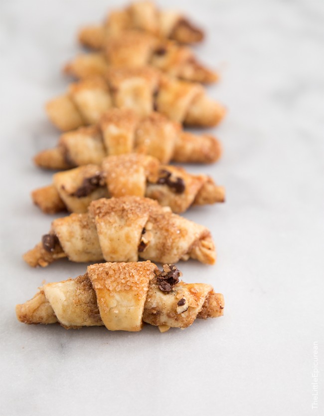 Chocolate Hazelnut Rugelach | the little epicurean