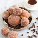 Coffee Custard Filled Doughnuts | the little epicurean