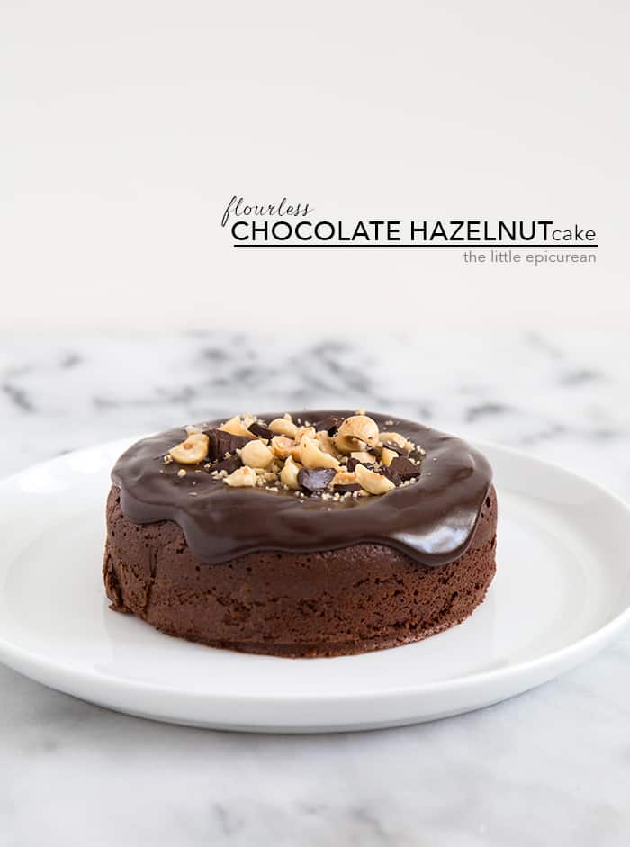 Flourless Chocolate Hazelnut Cake The Little Epicurean