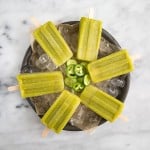 Pineapple Jalapeño Green Popsicles | the little epicurean