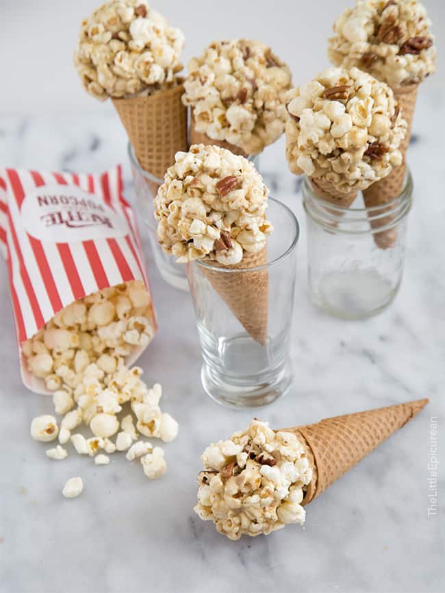 Maple Bacon Popcorn Cones