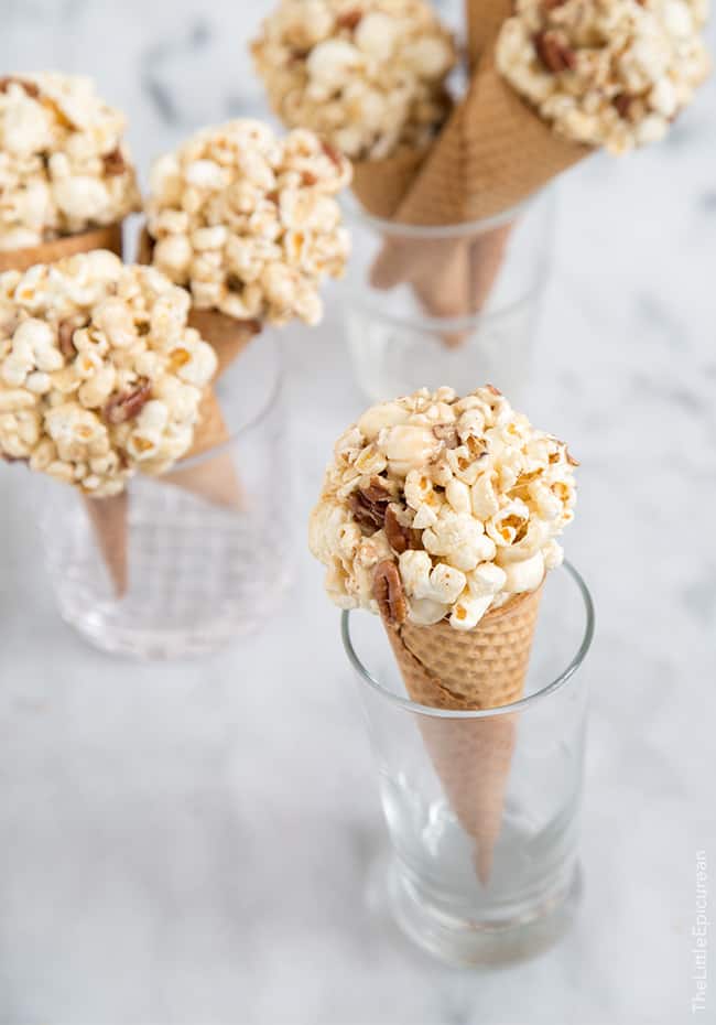 Maple Bacon Popcorn Cones