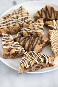 Toffee Chocolate Chip Cookie Wedges