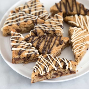 Toffee Chocolate Chip Cookie Wedges