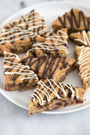 Toffee Chocolate Chip Cookie Wedges