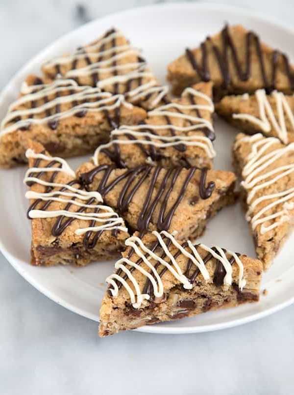Toffee Chocolate Chip Cookie Wedges