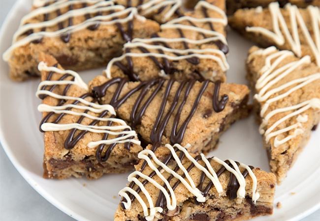 Toffee Chocolate Chip Cookie Wedges