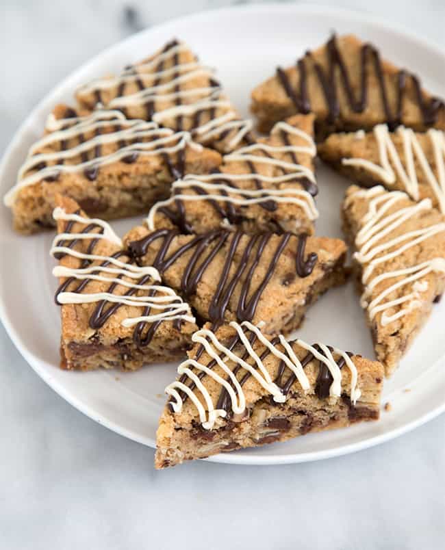 Toffee Chocolate Chip Cookie Wedges