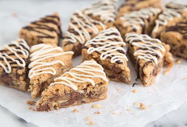 Toffee Chocolate Chip Cookie Wedges