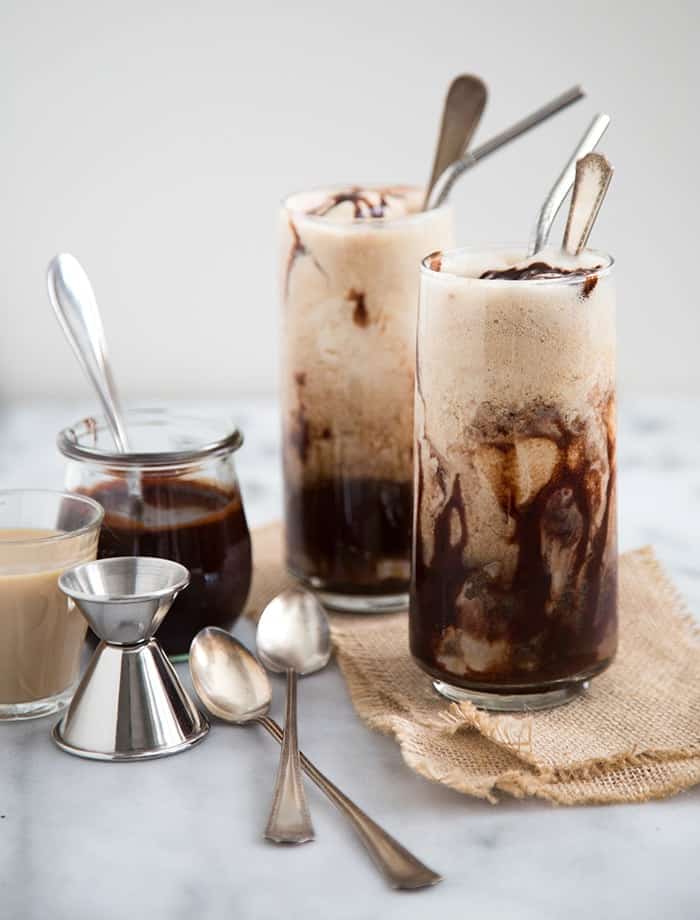 Boozy Whiskey Ice Cream Floats - The Little Epicurean