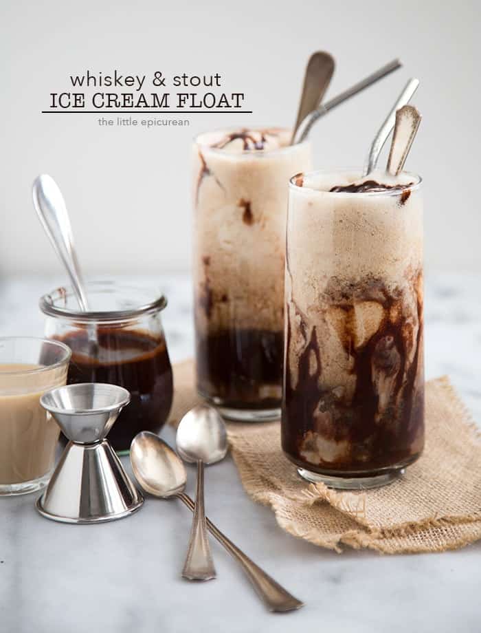 Boozy Whiskey Ice Cream Float | the little epicurean