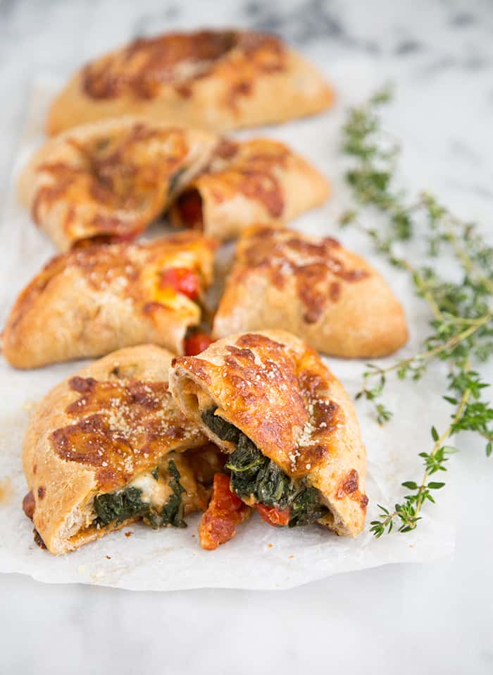 Chicken Sausage and Spinach Calzones The Little Epicurean