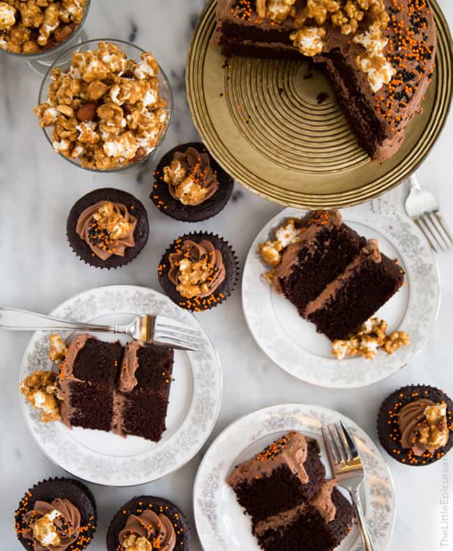 Chocolate Peanut Butter Cake | the little epicurean