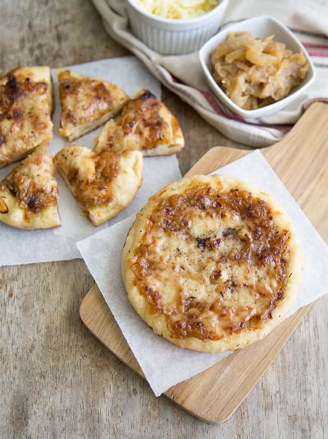 French Onion Mini Pizzas | the little epicurean