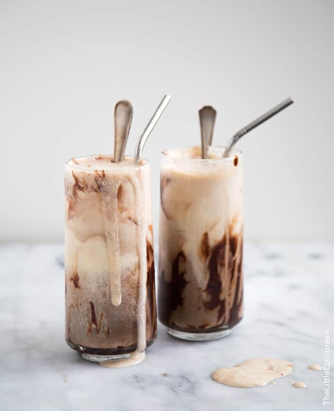 Boozy Whiskey Ice Cream Float | the little epicurean