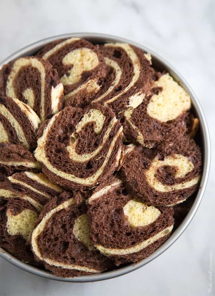 Chocolate Swirl Bread Pudding