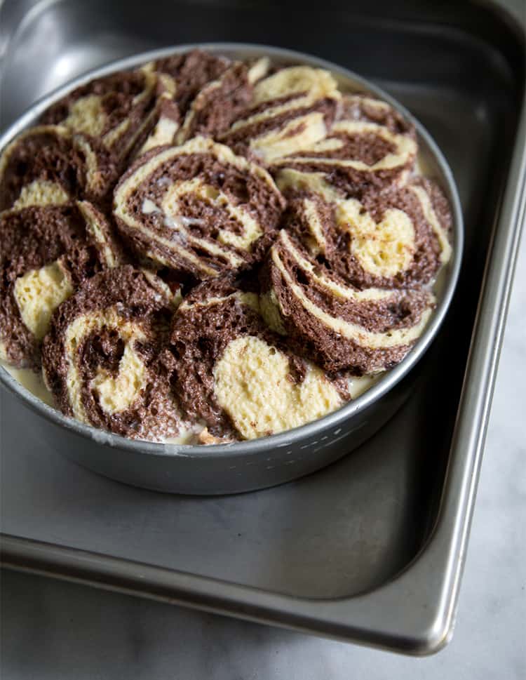 Chocolate Swirl Bread Pudding