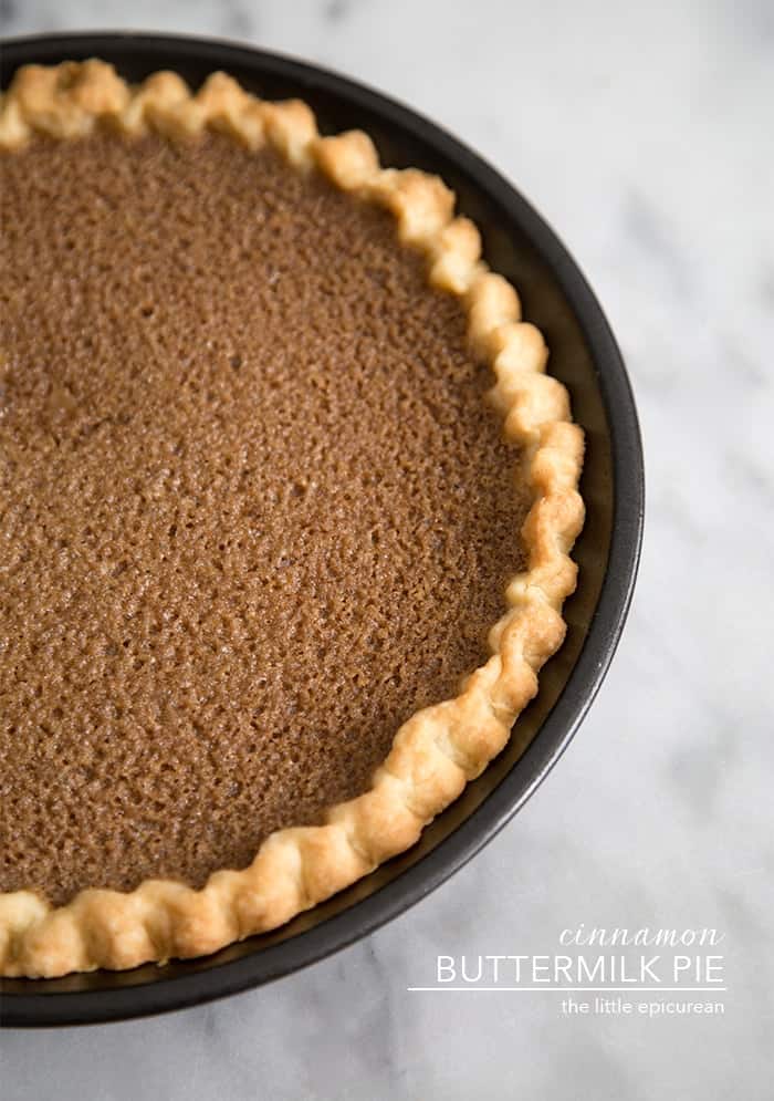 Cinnamon Buttermilk Pie