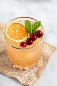 Cranberry Orange Bourbon Cocktail