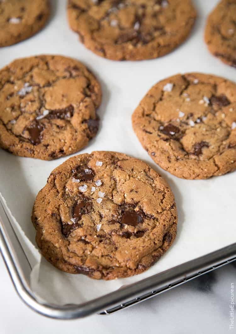 Brown Butter Chocolate Chunk Cookies The Little Epicurean