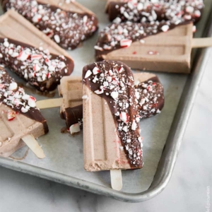 Frozen Peanut Butter Candy Cane Bars