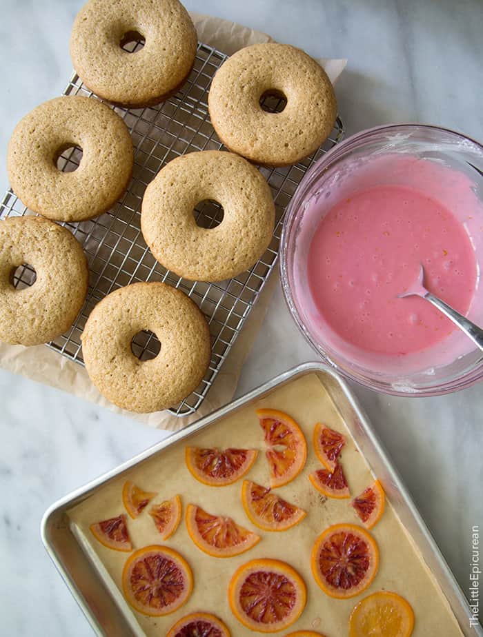 Blood Orange Donuts