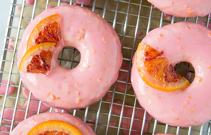 Blood Orange Donuts