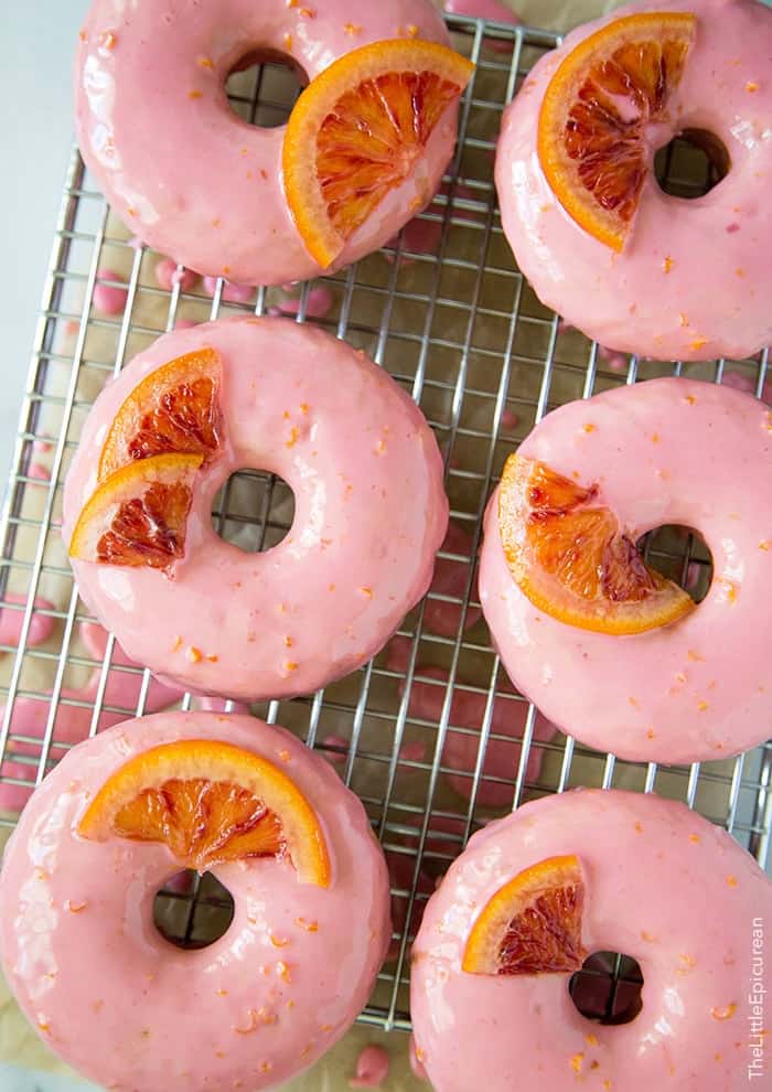 Blood Orange Donuts